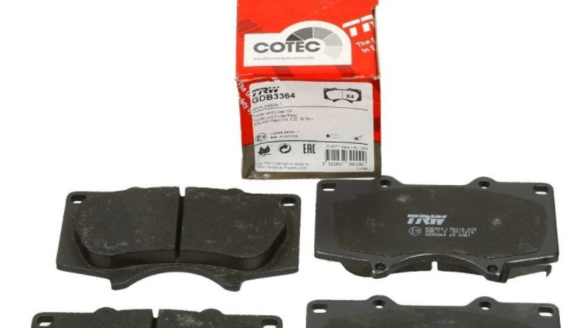 Set Placute Frana Fata Trw Toyota Fj Cruiser 2005-2018 GDB3364