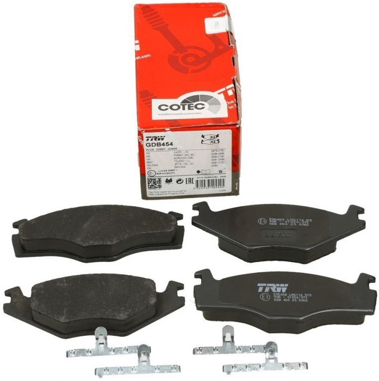 Set Placute Frana Fata Trw Volkswagen Jetta 1 1978-1984 GDB454