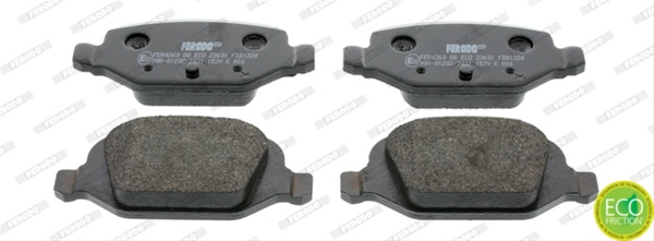 Set Placute Frana Ferodo Abarth FDB1324