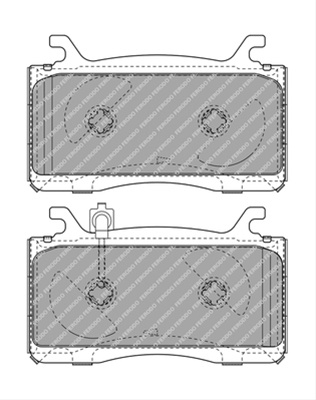 Set Placute Frana Ferodo Alfa Romeo FDB4932
