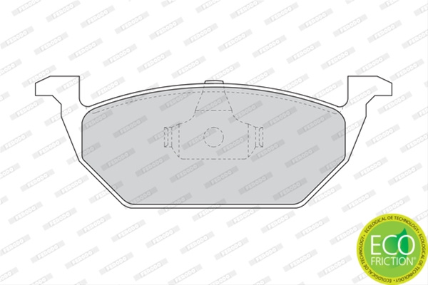 Set Placute Frana Ferodo Audi FDB1094