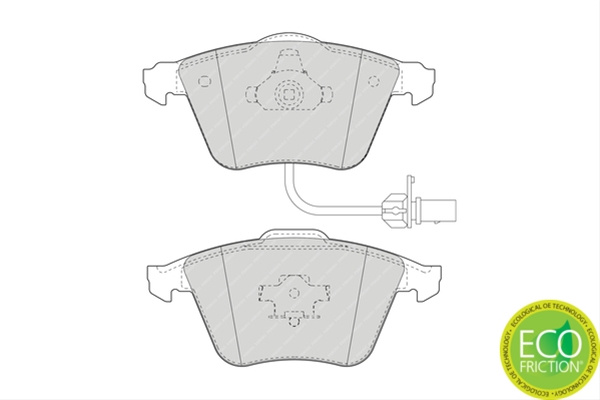 Set Placute Frana Ferodo Audi FDB1629