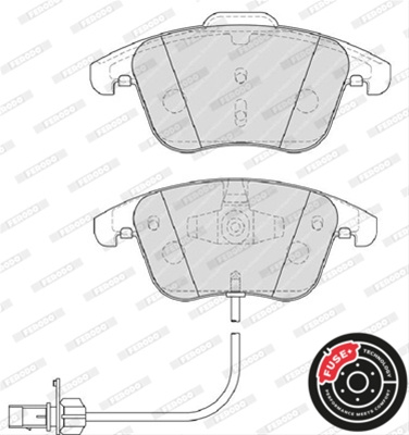 Set Placute Frana Ferodo Audi FDB4045