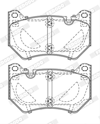 Set Placute Frana Ferodo Audi FDB5156