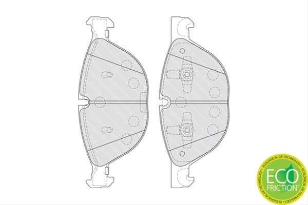 Set Placute Frana Ferodo Bmw FDB4079