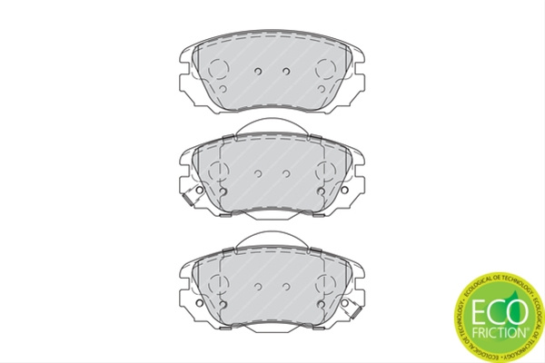 Set Placute Frana Ferodo Chevrolet FDB4207