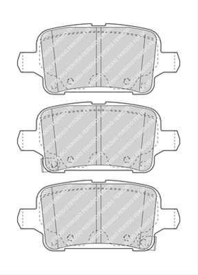 Set Placute Frana Ferodo Chevrolet FDB4938