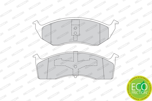 Set Placute Frana Ferodo Chrysler FDB1098
