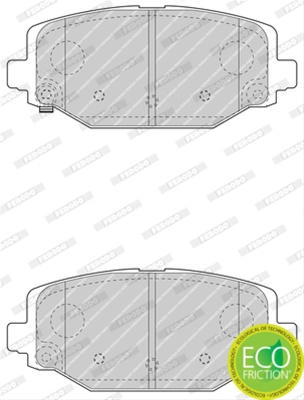 Set Placute Frana Ferodo Chrysler FDB4778