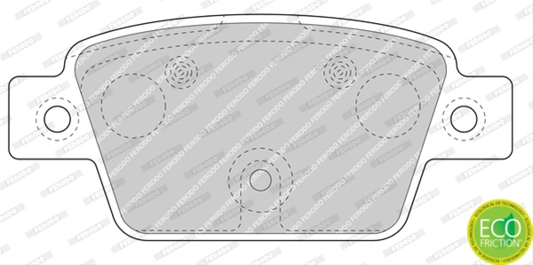 Set Placute Frana Ferodo Chrysler FDB4829