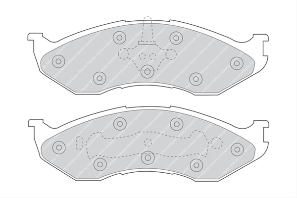 Set Placute Frana Ferodo Chrysler FDB929