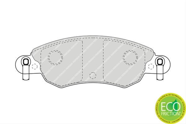Set Placute Frana Ferodo Citroën FDB1410