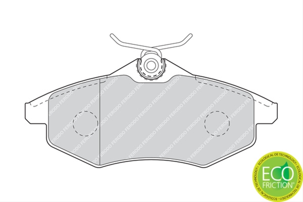Set Placute Frana Ferodo Citroën FDB1542