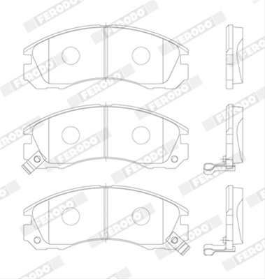 Set Placute Frana Ferodo Citroën FDB765