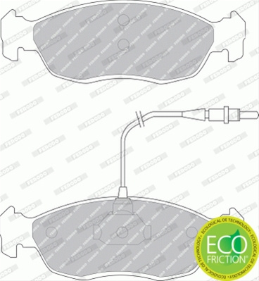 Set Placute Frana Ferodo Citroën FDB876