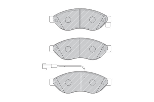 Set Placute Frana Ferodo Citroën FVR1923