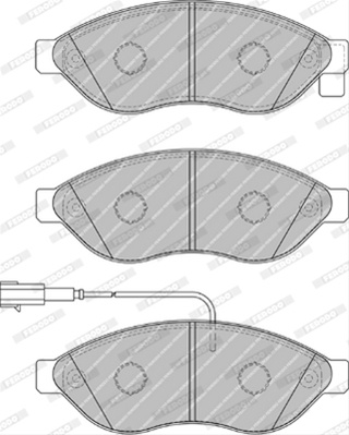 Set Placute Frana Ferodo Citroën FVR1924