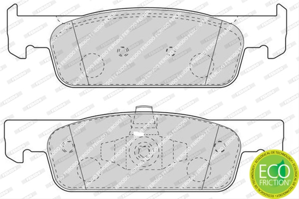 Set Placute Frana Ferodo Dacia FDB4615