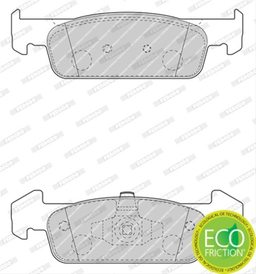 Set Placute Frana Ferodo Dacia FDB4822