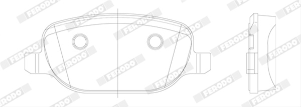 Set Placute Frana Ferodo Fiat FDB1796