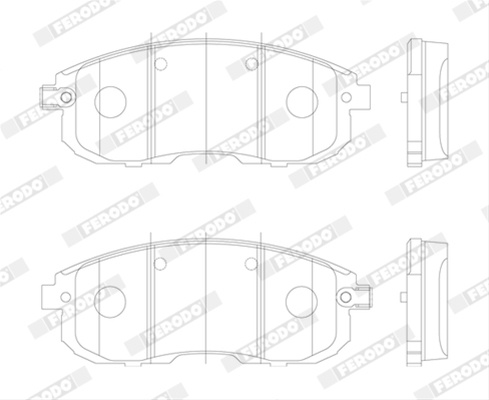 Set Placute Frana Ferodo Fiat FDB4148