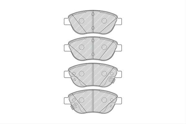 Set Placute Frana Ferodo Fiat FDB4458