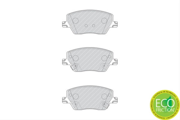 Set Placute Frana Ferodo Fiat FDB4799