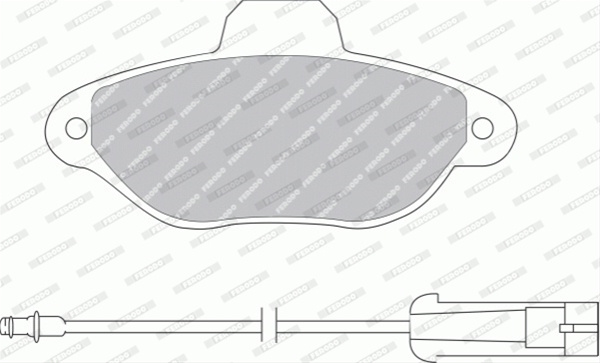 Set Placute Frana Ferodo Fiat FDB925B