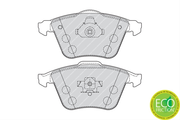 Set Placute Frana Ferodo Ford FDB1706