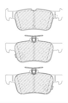 Set Placute Frana Ferodo Ford FDB5174