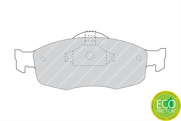 Set Placute Frana Ferodo Ford FDB884