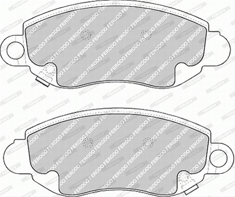 Set Placute Frana Ferodo Ford FVR1381