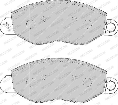Set Placute Frana Ferodo Ford FVR1461