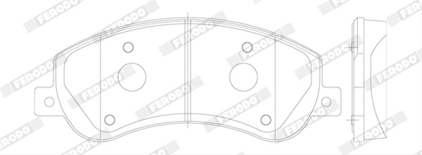 Set Placute Frana Ferodo Ford FVR1928
