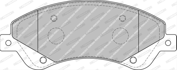 Set Placute Frana Ferodo Ford FVR1929