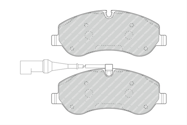 Set Placute Frana Ferodo Ford FVR4909