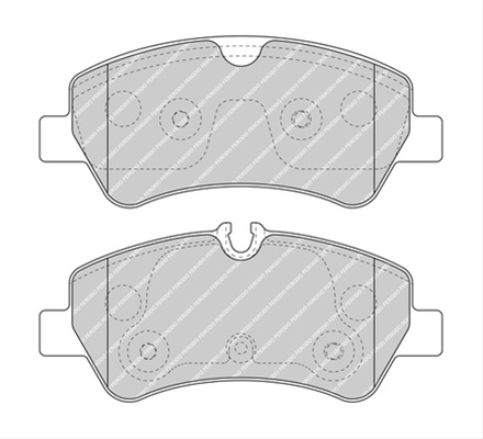 Set Placute Frana Ferodo Ford FVR5075