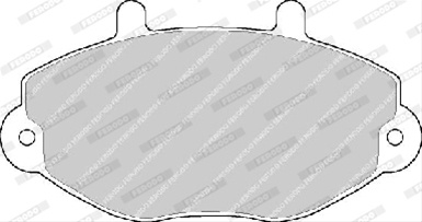 Set Placute Frana Ferodo Ford FVR701