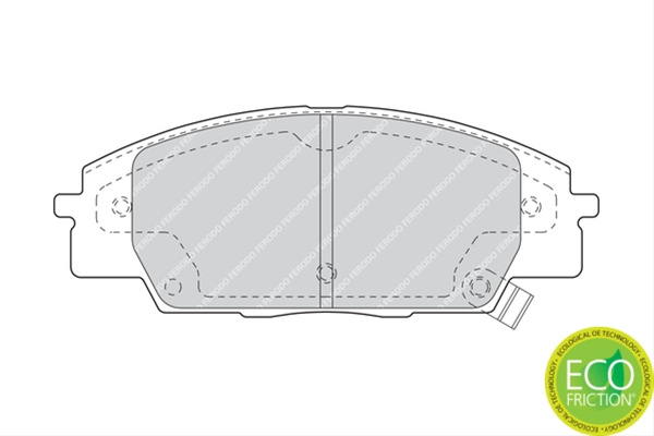 Set Placute Frana Ferodo Honda FDB1444