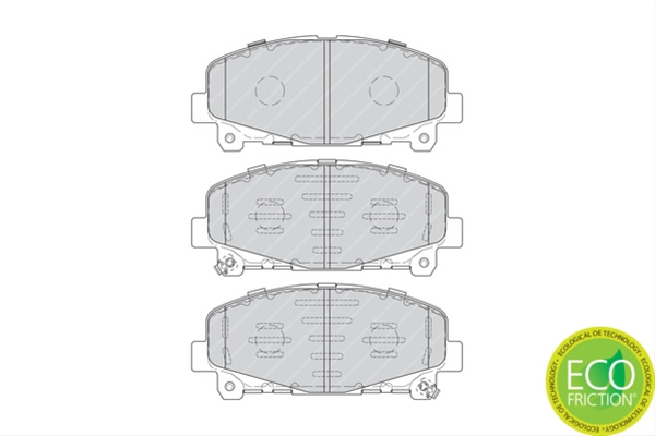 Set Placute Frana Ferodo Honda FDB4270