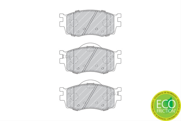 Set Placute Frana Ferodo Hyundai FDB1955