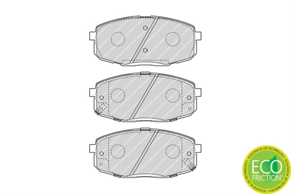Set Placute Frana Ferodo Hyundai FDB4448