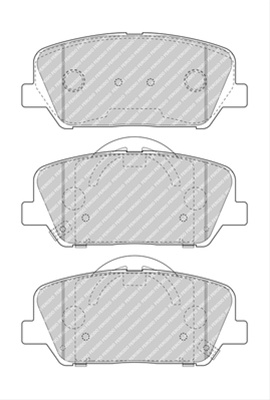 Set Placute Frana Ferodo Hyundai FDB4984