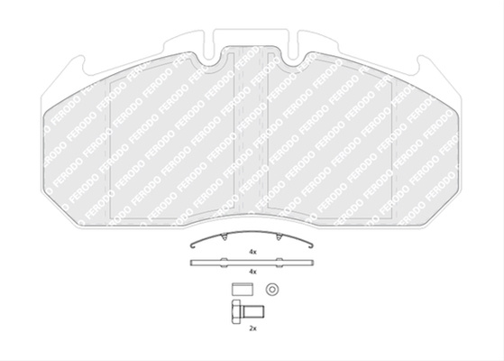 Set Placute Frana Ferodo Iveco FCV1404B