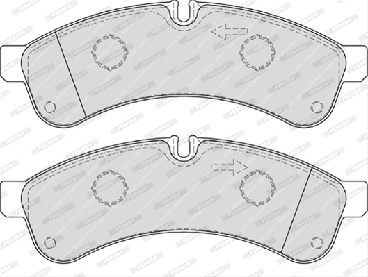 Set Placute Frana Ferodo Iveco FVR4039