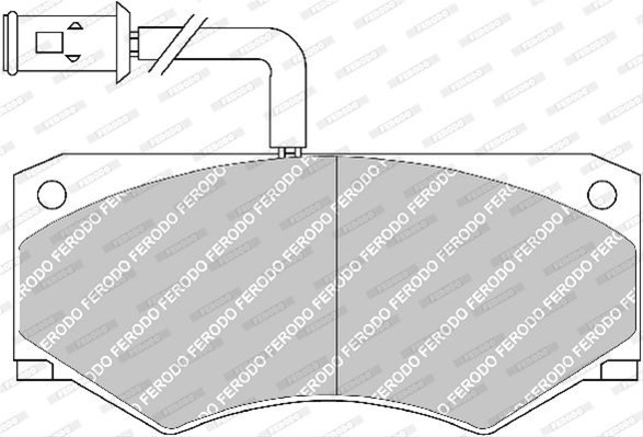Set Placute Frana Ferodo Iveco FVR709