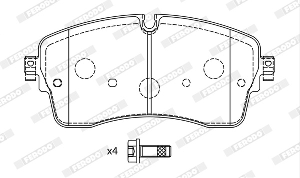 Set Placute Frana Ferodo Jaguar FDB5221