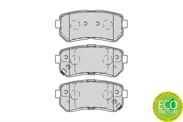 Set Placute Frana Ferodo Kia FDB4235