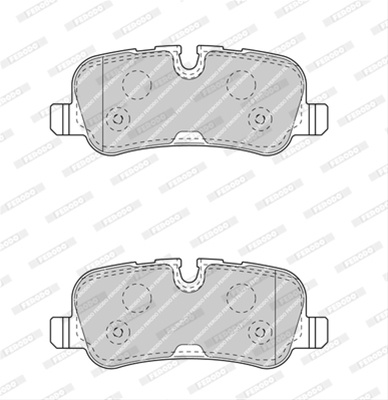 Set Placute Frana Ferodo Land Rover FDB4105