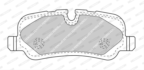 Set Placute Frana Ferodo Land Rover FDB4432